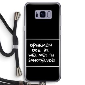 Schotelvod: Samsung Galaxy S8 Transparant Hoesje met koord