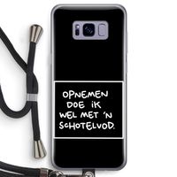 Schotelvod: Samsung Galaxy S8 Transparant Hoesje met koord