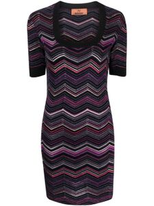 Missoni robe courte à motif zig-zag - Noir