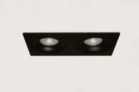Artdelight 2-licht inbouwspotAlice zwart - DL 922 ZW - thumbnail