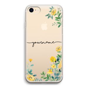 Gele bloemen: iPhone 7 Transparant Hoesje