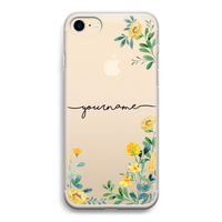 Gele bloemen: iPhone 7 Transparant Hoesje
