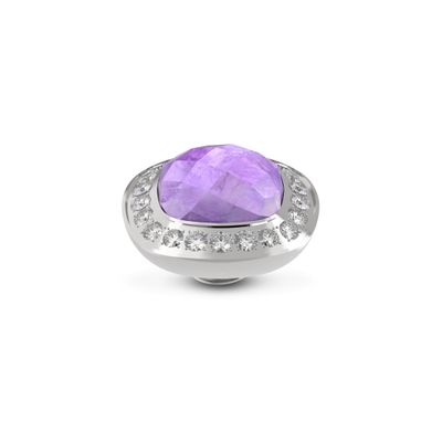Melano Vivid Border CZ Steentje Amethyst Zilver