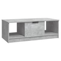 vidaXL Salontafel 102x50x36 cm bewerkt hout betongrijs - thumbnail