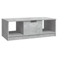 vidaXL Salontafel 102x50x36 cm bewerkt hout betongrijs