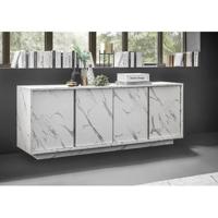 Benvenuto Design Carrara Dressoir 4 deurs Wit