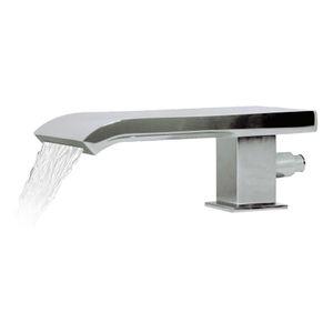 Tres Cuadro inbouw badrand uitloop waterval 15 cm messing chroom