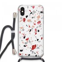 Terrazzo N°12: iPhone XS Max Transparant Hoesje met koord