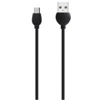 awei CL-61 2 in 1 2.5 A micro USB opladen + transmissie aluminiumlegering gevlochten data kabel lengte: 1M (zwart)