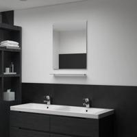 VidaXL Wandspiegel met schap 50x60 cm gehard glas VidaXL Wandspiegel met schap 50x60 cm gehard glas