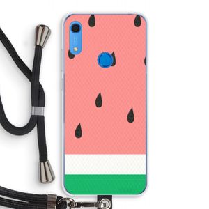 Watermeloen: Huawei Y6s Transparant Hoesje met koord