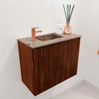 Toiletmeubel Mondiaz Joya Dlux | 50 cm | Meubelkleur Ruby | Faye wastafel Arena Wasbak Links | 1 kraangat