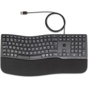 HP 480 Comfort bedraad toetsenbord Zwart Azerty Belgisch