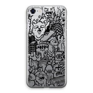 Vexx Black Mixtape: iPhone 8 Transparant Hoesje