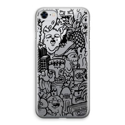 Vexx Black Mixtape: iPhone 8 Transparant Hoesje
