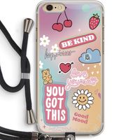 Positivity: iPhone 6 PLUS / 6S PLUS Transparant Hoesje met koord Positivity: iPhone 6 PLUS / 6S PLUS Transparant Hoesje met koord