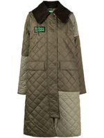 Barbour imperméable Burghley à design patchwork - Vert - thumbnail