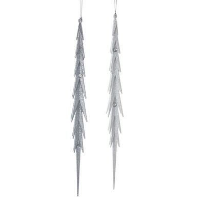 Orn.plc ijspegel wit l27cm - Kurt s adler