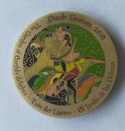 Dutch Geocoin 2016 - Antiek brons - RE - Jeroen Bosch
