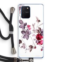 Mooie bloemen: Samsung Galaxy Note 10 Lite Transparant Hoesje met koord