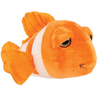 Suki Gifts pluche Clownvis knuffeldier - cute eyes - oranje - 25 cm - Nemo - vissen