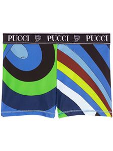 PUCCI short à imprimé Marmo - Bleu