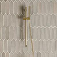 Glijstang set SaniClear Brass | 60 cm | Incl.Handdouche en Doucheslang | Geborsteld messing - mat goud