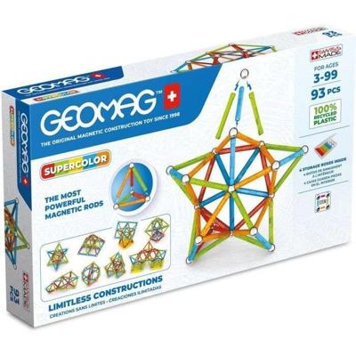 Magnetische bouwset - GEOMAG - Supercolor - 93 stukjes - Magnetisch - Vanaf 3 jaar