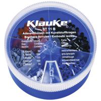 Klauke ST11B Assortiment adereindhulzen 0.5 mm², 0.75 mm², 1 mm², 1.5 mm², 2.5 mm² Deels geïsoleerd Wit, Grijs, Rood, Zwart, Blauw 400 onderdelen - thumbnail