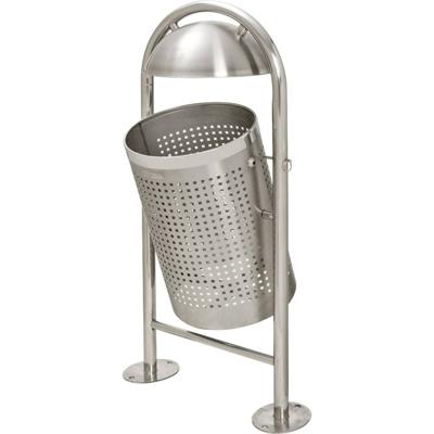 Moravia MORION 512.27.575 Afvalbak 35 l RVS (b x h x d) 580 x 1150 x 380 mm Zilver 1 stuk(s)