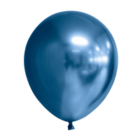 Chrome Ballonnen Blauw 30cm (10st)