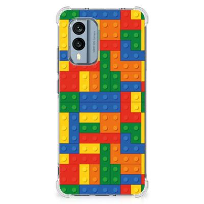 Nokia X30 Doorzichtige Silicone Hoesje Blokken Nokia X30 Doorzichtige Silicone Hoesje Blokken