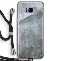 Grey Stone: Samsung Galaxy S8 Plus Transparant Hoesje met koord