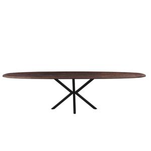 Giga Meubel - Eettafel Ovaal - Bruin - 300cm - Eettafel Lissabon