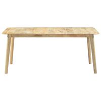 The Living Store Eettafel - Mangohout - 180 x 90 x 76cm - Naturel - thumbnail