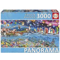 Puzzel - EDUCA - Levenspanorama - 3000 stukjes
