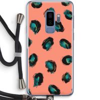 Pink Cheetah: Samsung Galaxy S9 Plus Transparant Hoesje met koord