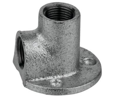 Kirchhoff Smeedbaar ijzer hoek muurplaat, verzinkt, 3/4"IT, (471) - 989837255