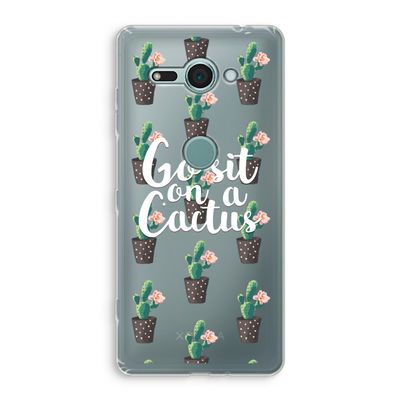 Cactus quote: Sony Xperia XZ2 Compact Transparant Hoesje