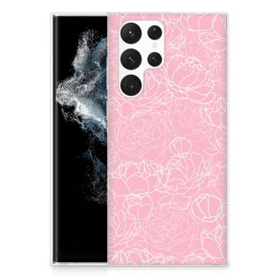 Samsung Galaxy S22 Ultra | TPU Case | White Flowers