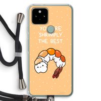 You're Shrimply The Best: Pixel 5 Transparant Hoesje met koord