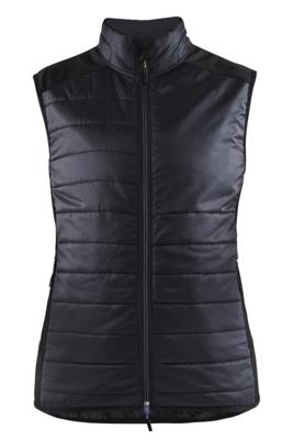 Blåkläder Dames bodywarmer gevoerd 38642030 | Zwart/Donkergrijs | Maat XL - 7330509818756
