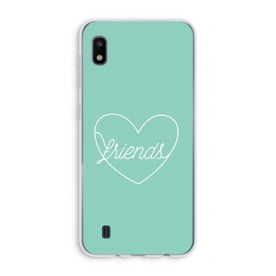 Friends heart pastel: Samsung Galaxy A10 Transparant Hoesje