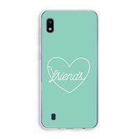 Friends heart pastel: Samsung Galaxy A10 Transparant Hoesje
