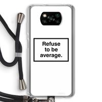 Refuse to be average: Xiaomi Poco X3 NFC Transparant Hoesje met koord