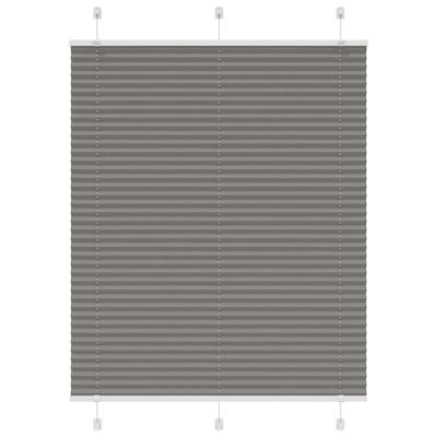 Pliss rolgordijn 110x150 cm stofbreedte 109,4 cm antraciet