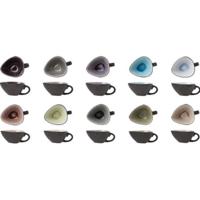 Cosy & Trendy tapas / saus schaaltjes Streetfood - met oor - 10x - multi kleuren - 8 x 7 x 4 cm