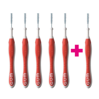 GUM Trav-Ler 0.8 mm rood - 5+1 Gratis GUM Trav-Ler 0.8 mm rood - 5+1 Gratis