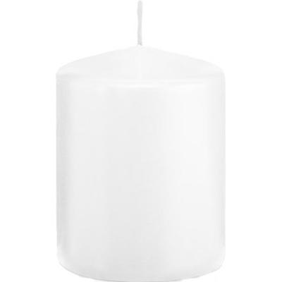 Cilinderkaars/stompkaars - wit - 6 x 8 cm - 29 branduren