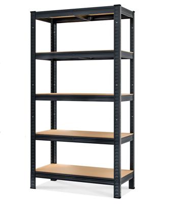 Stellingkast boutloos Zwart 180x90x40cm tot 875kg